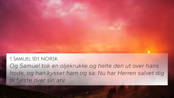 1 Samuel 10:1 NORSK Bible Verse Image