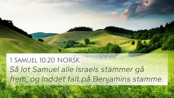 1 Samuel 10:20 NORSK Bible Verse Image