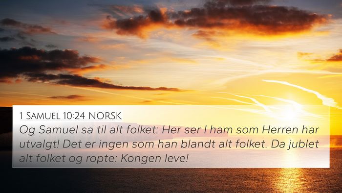 1 Samuel 10:24 NORSK Bible Verse Image