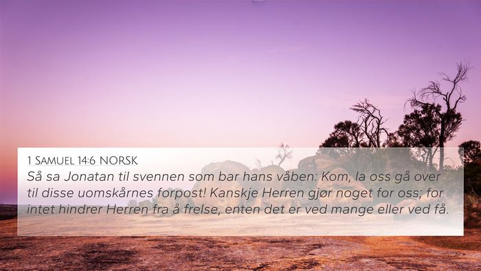1 Samuel 14:6 NORSK Bible Verse Image