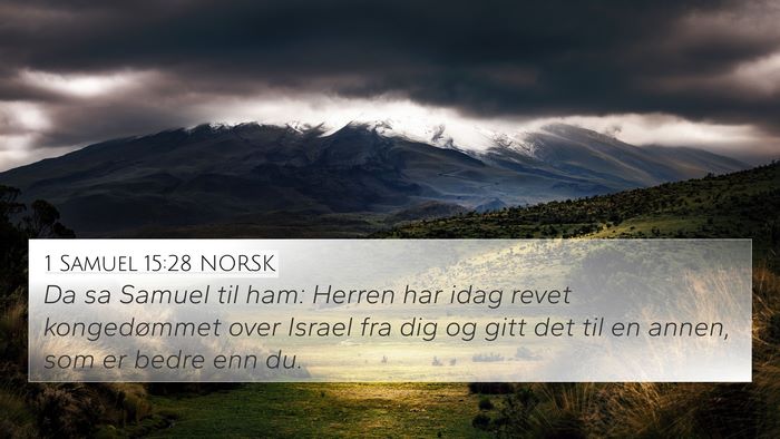 1 Samuel 15:28 NORSK Bible Verse Image