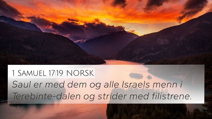 1 Samuel 17:19 NORSK Bible Verse Image