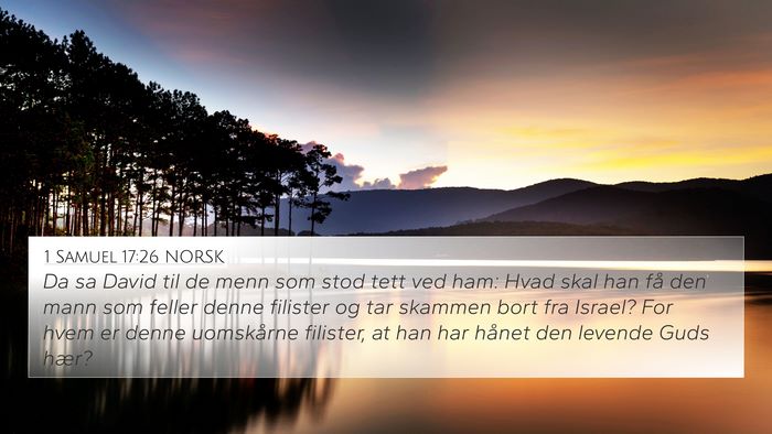 1 Samuel 17:26 NORSK Bible Verse Image