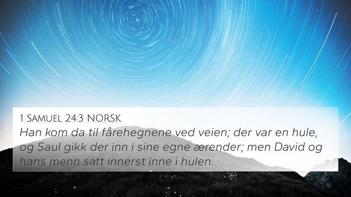 1 Samuel 24:3 NORSK Bible Verse Image