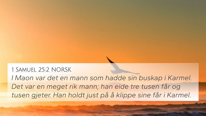 1 Samuel 25:2 NORSK Bible Verse Image
