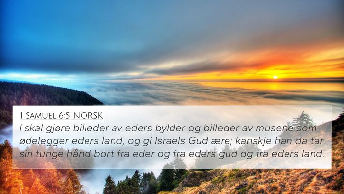 1 Samuel 6:5 NORSK Bible Verse Image