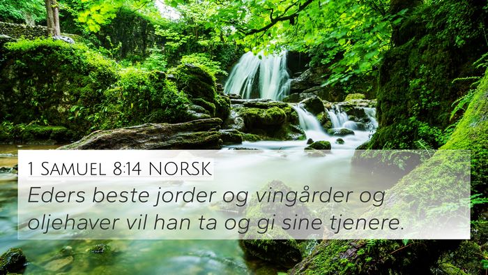 1 Samuel 8:14 NORSK Bible Verse Image