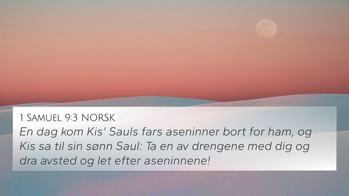 1 Samuel 9:3 NORSK Bible Verse Image