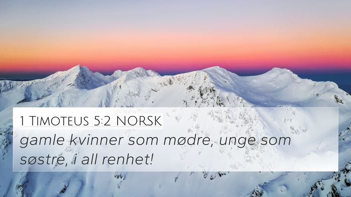 1 Timoteus 5:2 NORSK Bible Verse Image