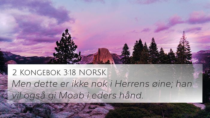 2 Kongebok 3:18 NORSK Bible Verse Image