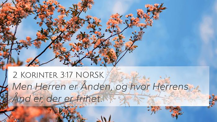 2 Korinter 3:17 NORSK Bible Verse Image
