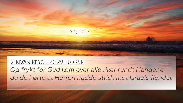 2 Krønikebok 20:29 NORSK Bible Verse Image