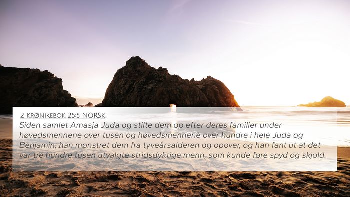 2 Krønikebok 25:5 NORSK Bible Verse Image