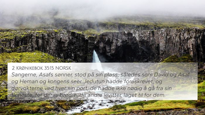 2 Krønikebok 35:15 NORSK Bible Verse Image