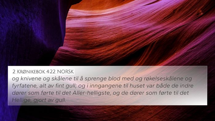 2 Krønikebok 4:22 NORSK Bible Verse Image