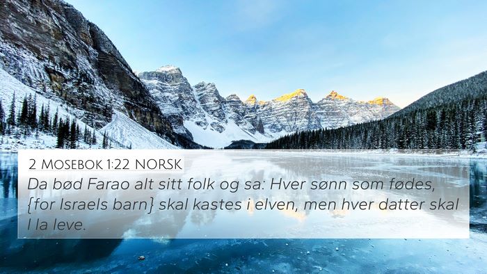 2 Mosebok 1:22 NORSK Bible Verse Image