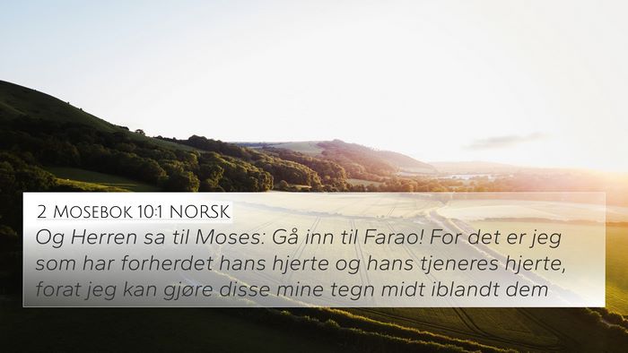 2 Mosebok 10:1 NORSK 4K Wallpaper - Og Herren sa til Moses: Gå inn til Farao! For - 4K Wallpaper Bible Verse