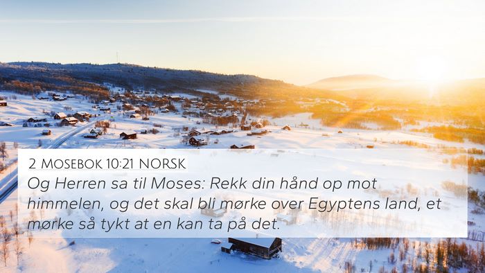 2 Mosebok 10:21 NORSK Bible Verse Image