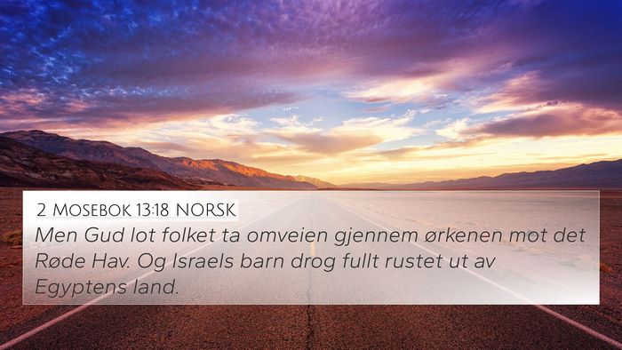 2 Mosebok 13:18 NORSK Bible Verse Image
