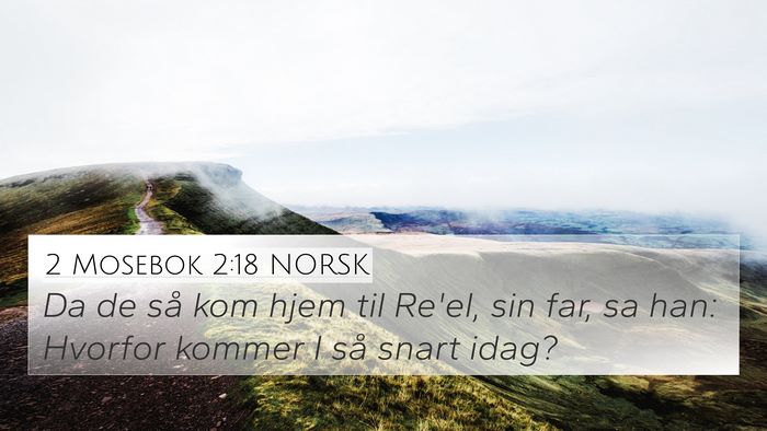 2 Mosebok 2:18 NORSK Bible Verse Image