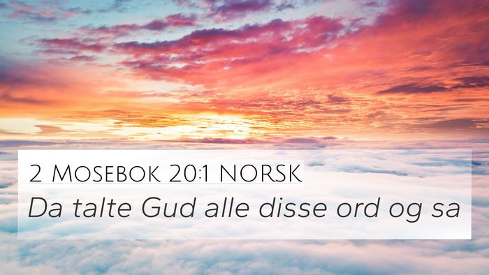 2 Mosebok 20:1 NORSK Bible Verse Image
