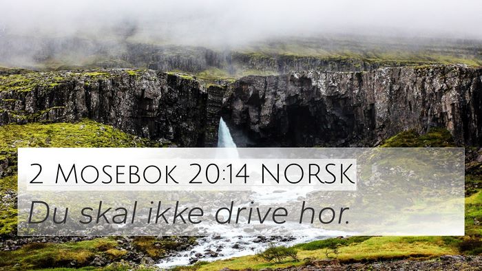 2 Mosebok 20:14 NORSK Bible Verse Image