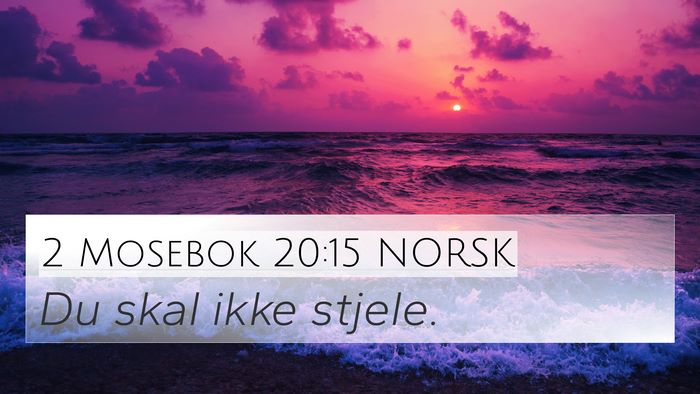 2 Mosebok 20:15 NORSK Bible Verse Image
