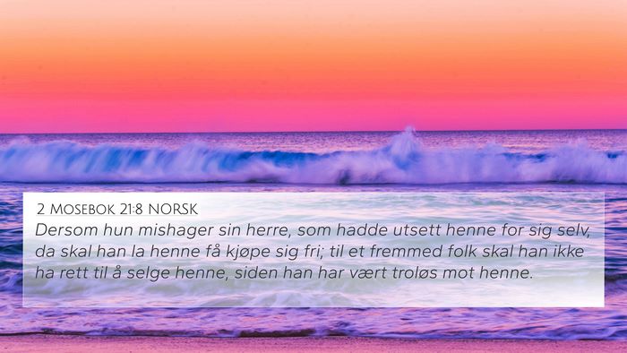 2 Mosebok 21:8 NORSK Bible Verse Image