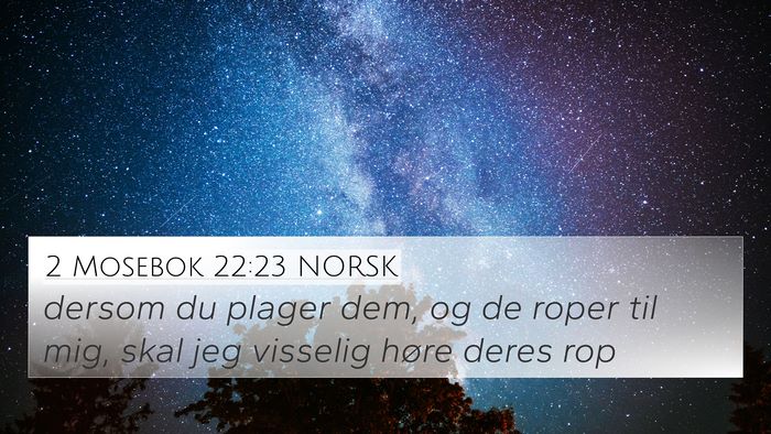 2 Mosebok 22:23 NORSK Bible Verse Image
