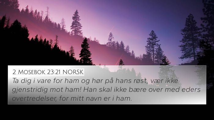 2 Mosebok 23:21 NORSK Bible Verse Image