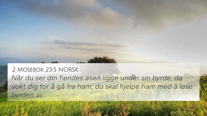 2 Mosebok 23:5 NORSK Bible Verse Image