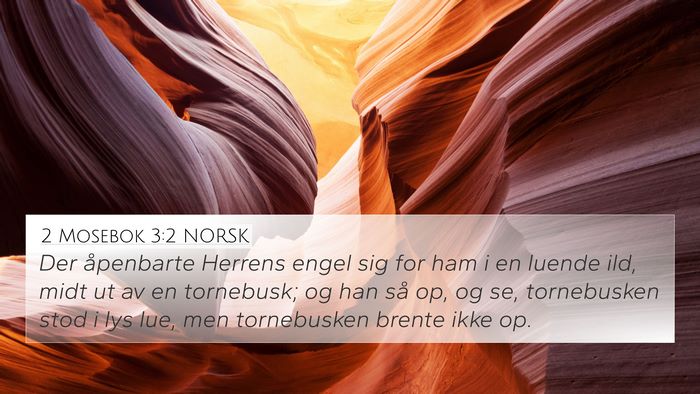 2 Mosebok 3:2 NORSK Bible Verse Image