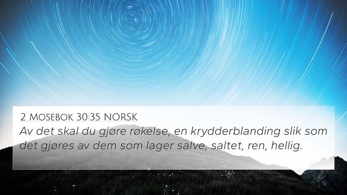 2 Mosebok 30:35 NORSK Bible Verse Image