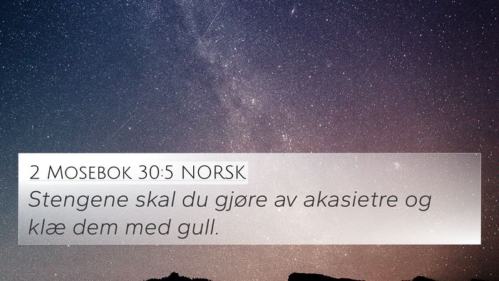 2 Mosebok 30:5 NORSK Bible Verse Image