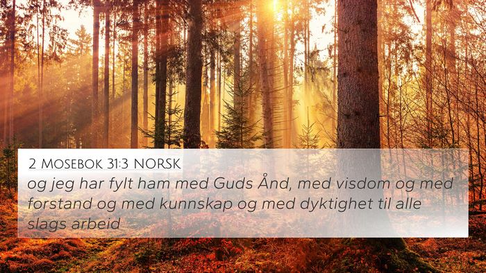 2 Mosebok 31:3 NORSK Bible Verse Image