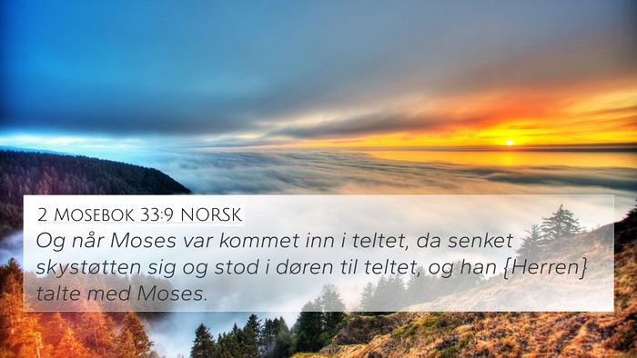 2 Mosebok 33:9 NORSK Bible Verse Image