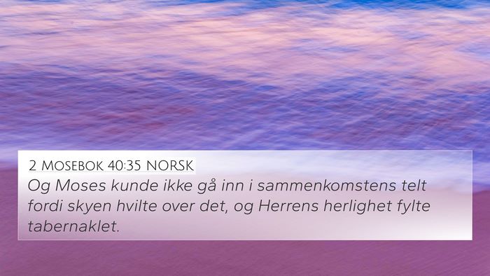 2 Mosebok 40:35 NORSK Bible Verse Image