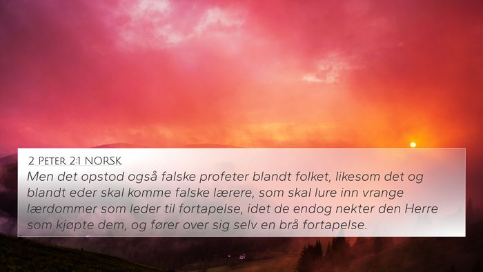 2 Peter 2:1 NORSK Bible Verse Image