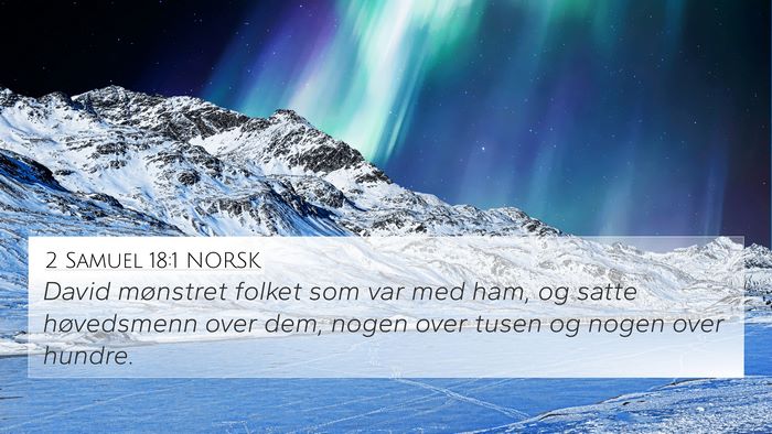 2 Samuel 18:1 NORSK Bible Verse Image