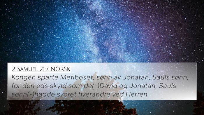 2 Samuel 21:7 NORSK Bible Verse Image
