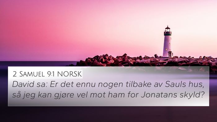 2 Samuel 9:1 NORSK Bible Verse Image