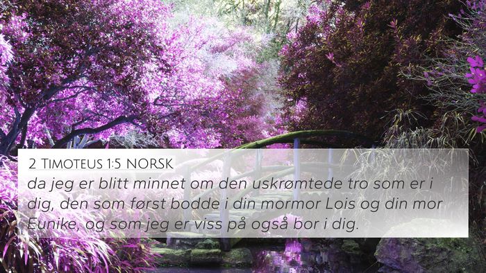 2 Timoteus 1:5 NORSK Bible Verse Image