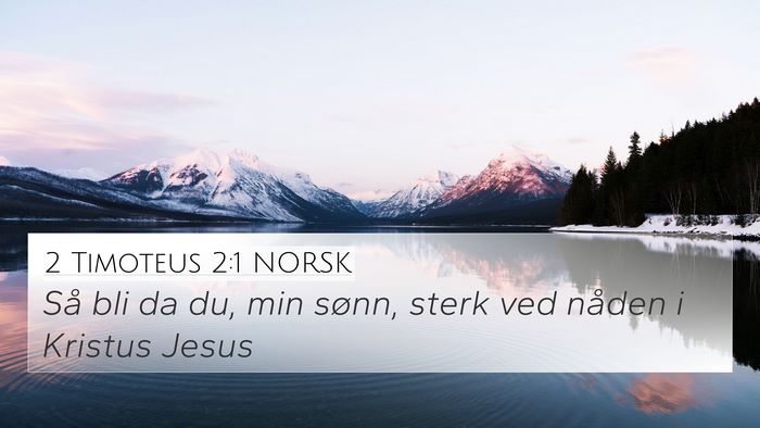 2 Timoteus 2:1 NORSK Bible Verse Image