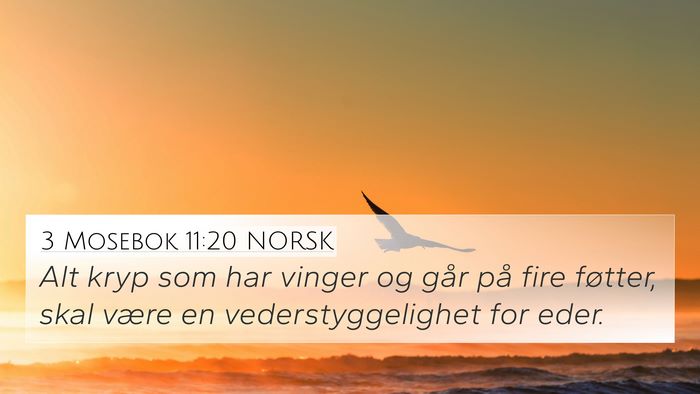 3 Mosebok 11:20 NORSK Bible Verse Image