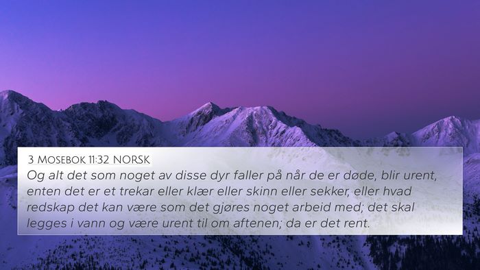 3 Mosebok 11:32 NORSK Bible Verse Image
