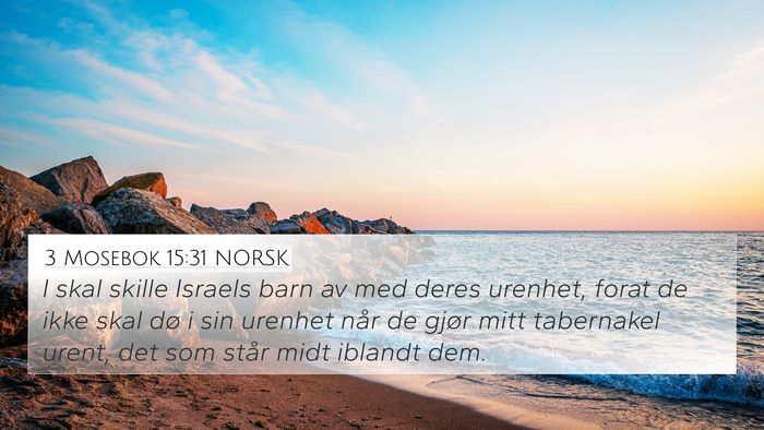 3 Mosebok 15:31 NORSK Bible Verse Image