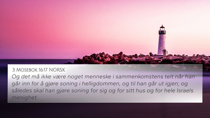 3 Mosebok 16:17 NORSK Bible Verse Image