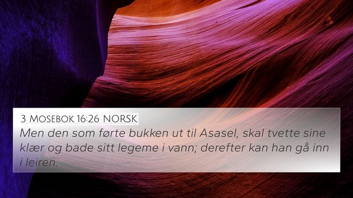 3 Mosebok 16:26 NORSK Bible Verse Image