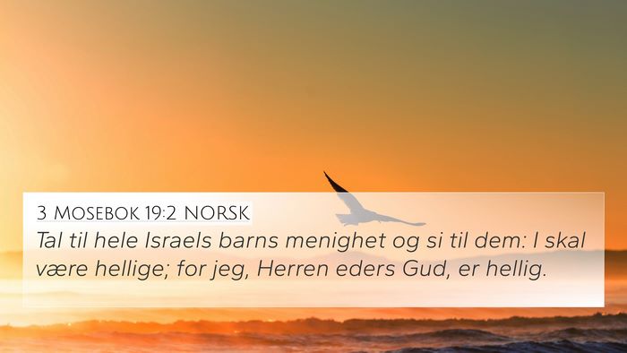 3 Mosebok 19:2 NORSK Bible Verse Image
