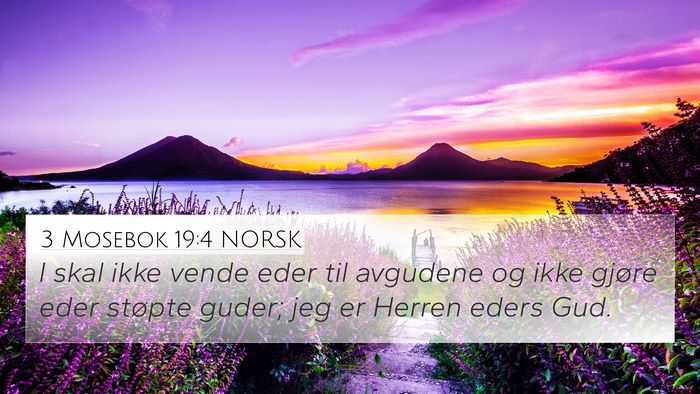 3 Mosebok 19:4 NORSK Bible Verse Image